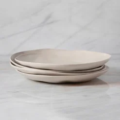 Tam Stoneware Dinner Plate Pearl, Set of 4^Be Home Hot