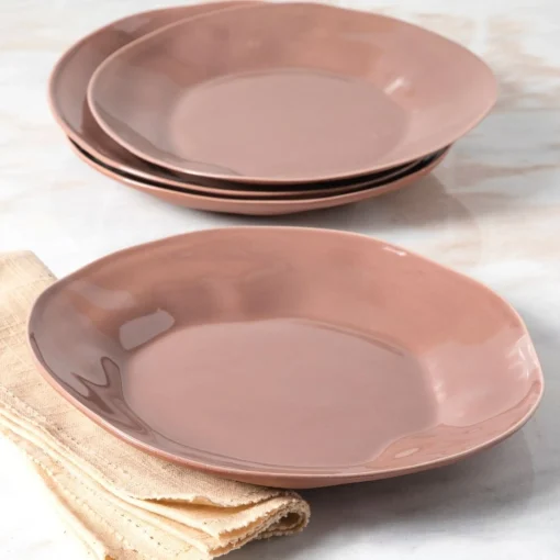 Tam Stoneware Dinner Plate, Terracotta Rose, Set of 4^Be Home Best Sale