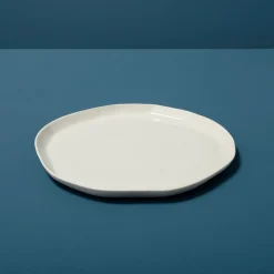 Tam Stoneware Flat Side Plate, Pearl, Set of 4^Be Home Flash Sale