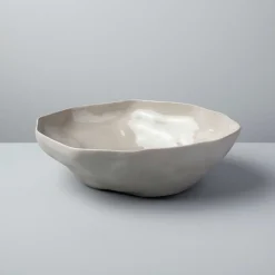 Tam Stoneware Large Serving Bowl, Sterling