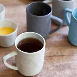 Tam Stoneware Mug, Pearl, Set of 4^Be Home Clearance