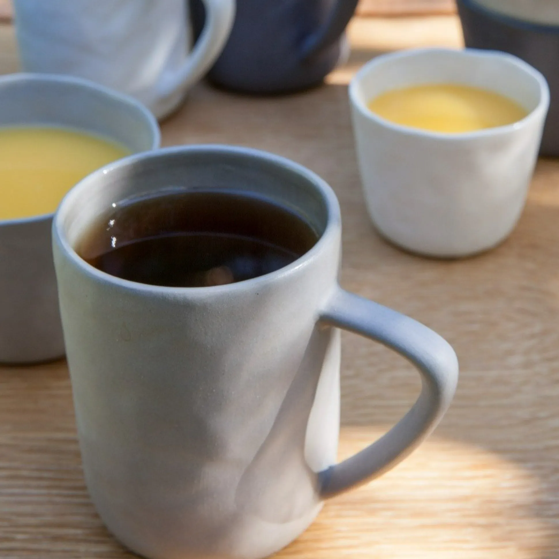 Tam Stoneware Mug, Sterling, Set of 4^Be Home Discount