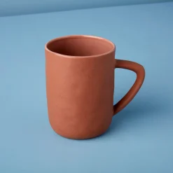 Tam Stoneware Mug, Terracotta Rose, Set of 4^Be Home Hot