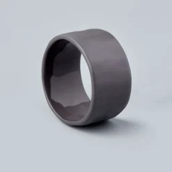 Tam Stoneware Napkin Ring, Slate, Set of 8^Be Home Sale