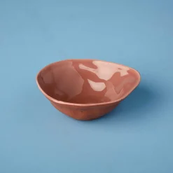 Tam Stoneware Pinch Bowl, Terracotta Rose, Set of 2