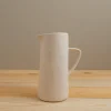 Tam Stoneware Pitcher, Pearl^Be Home Outlet