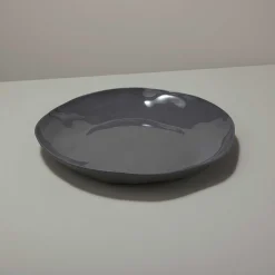 Tam Stoneware Platter, Slate