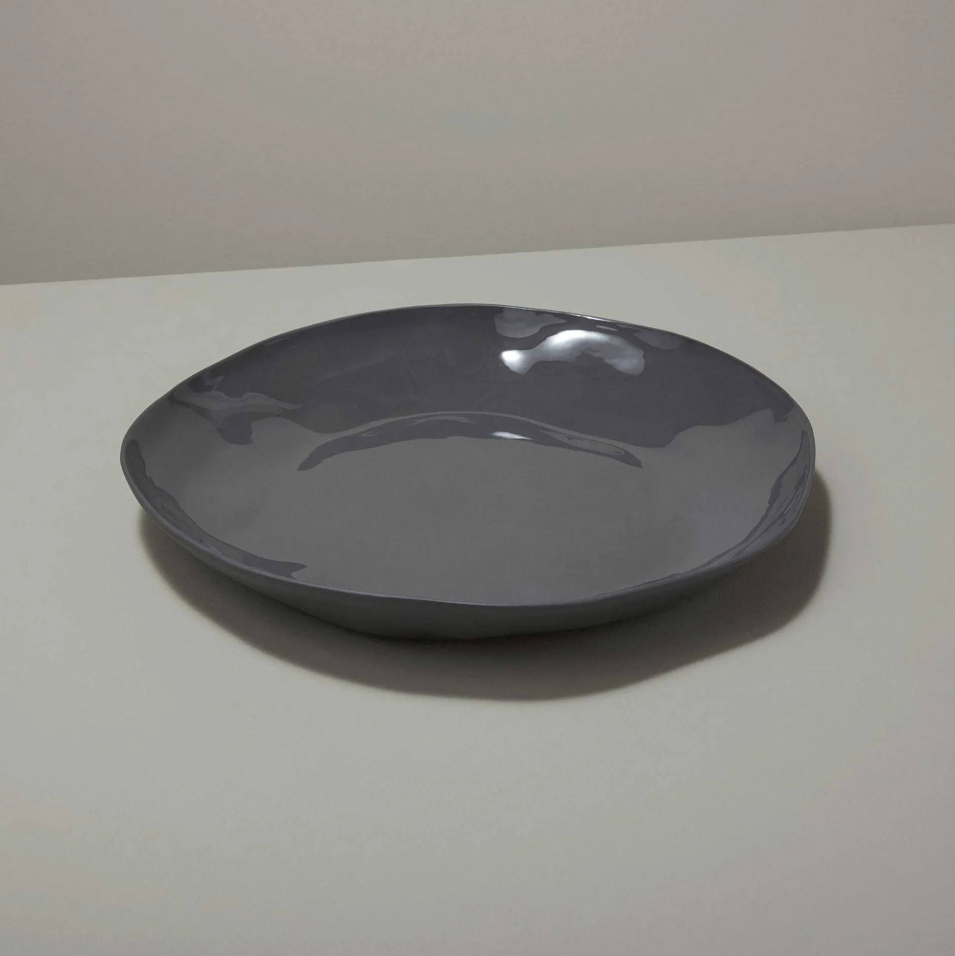 Tam Stoneware Platter, Slate