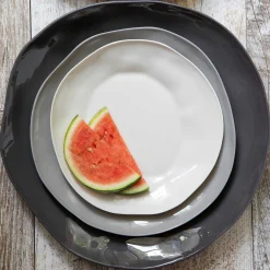 Tam Stoneware Platter, Slate