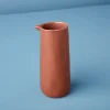 Tam Stoneware Pouring Carafe, Terracotta Rose^Be Home Clearance