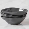 Tam Stoneware Side Bowl, Slate, Set of 4^Be Home Hot