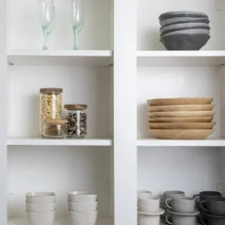 Tam Stoneware Side Bowl, Slate, Set of 4^Be Home Hot