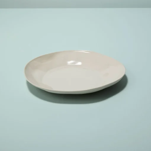 Tam Stoneware Side Plate, Pearl, Set of 4^Be Home Shop