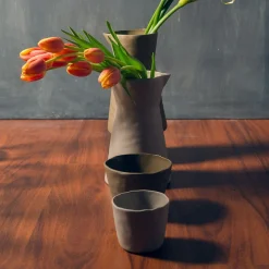 Tam Stoneware Small Tumbler Slate, Set of 4^Be Home Outlet