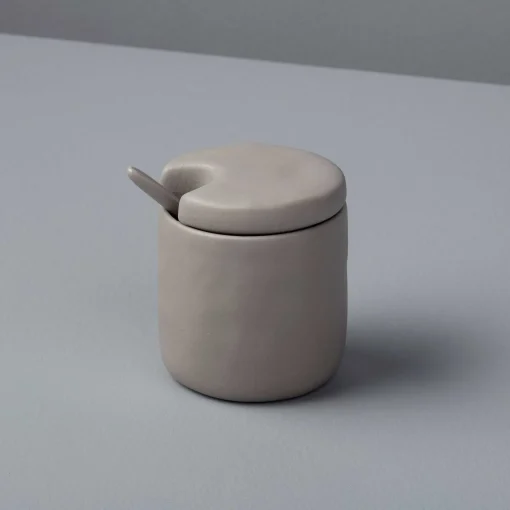Tam Stoneware Sugar Cellar, Sterling