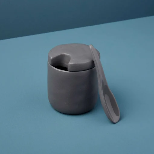 Tam Stoneware Sugar Cellar, Slate