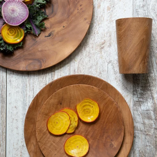 Teak Dinner Plate^Be Home Online