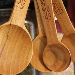 Teak Measuring Spoons Set