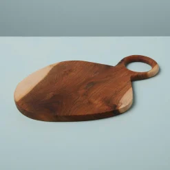 Teak Oval Board with Handle