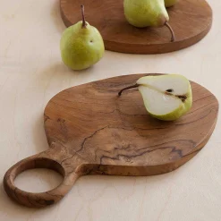 Teak Oval Board with Handle