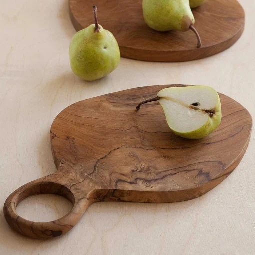 Teak Oval Board with Handle