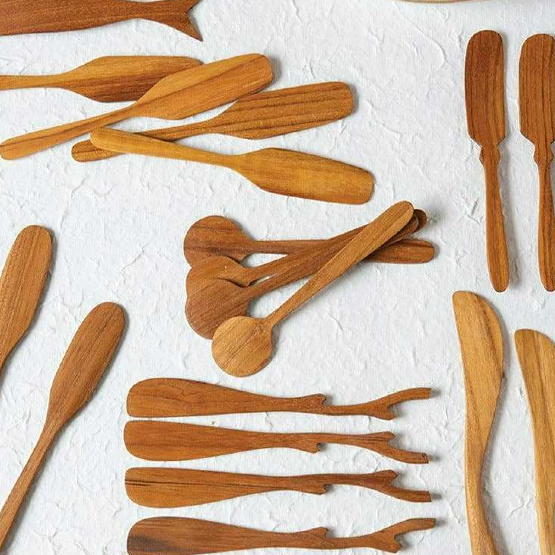 Teak Twig Spreaders, Set of 4