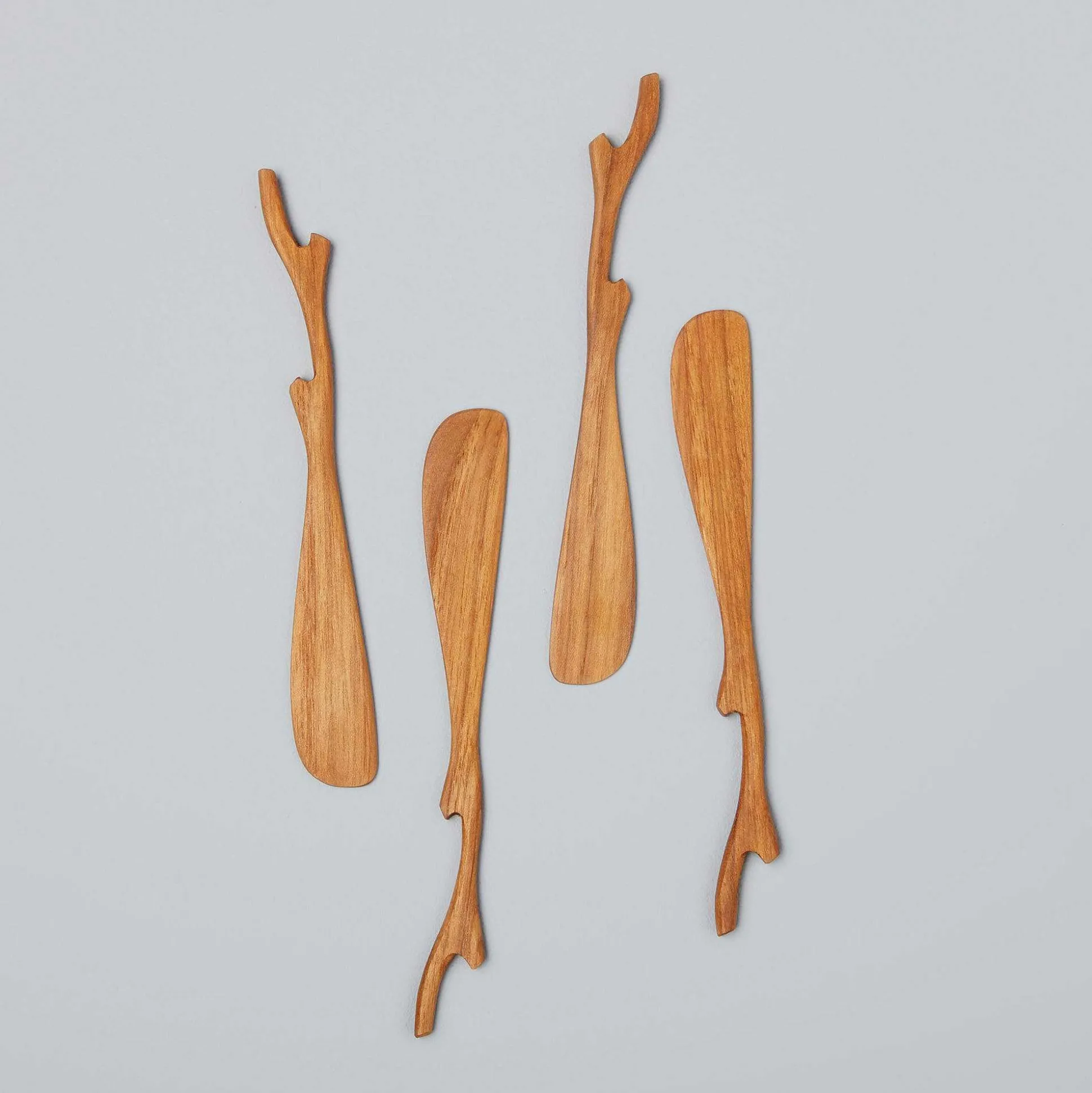 Teak Twig Spreaders, Set of 4
