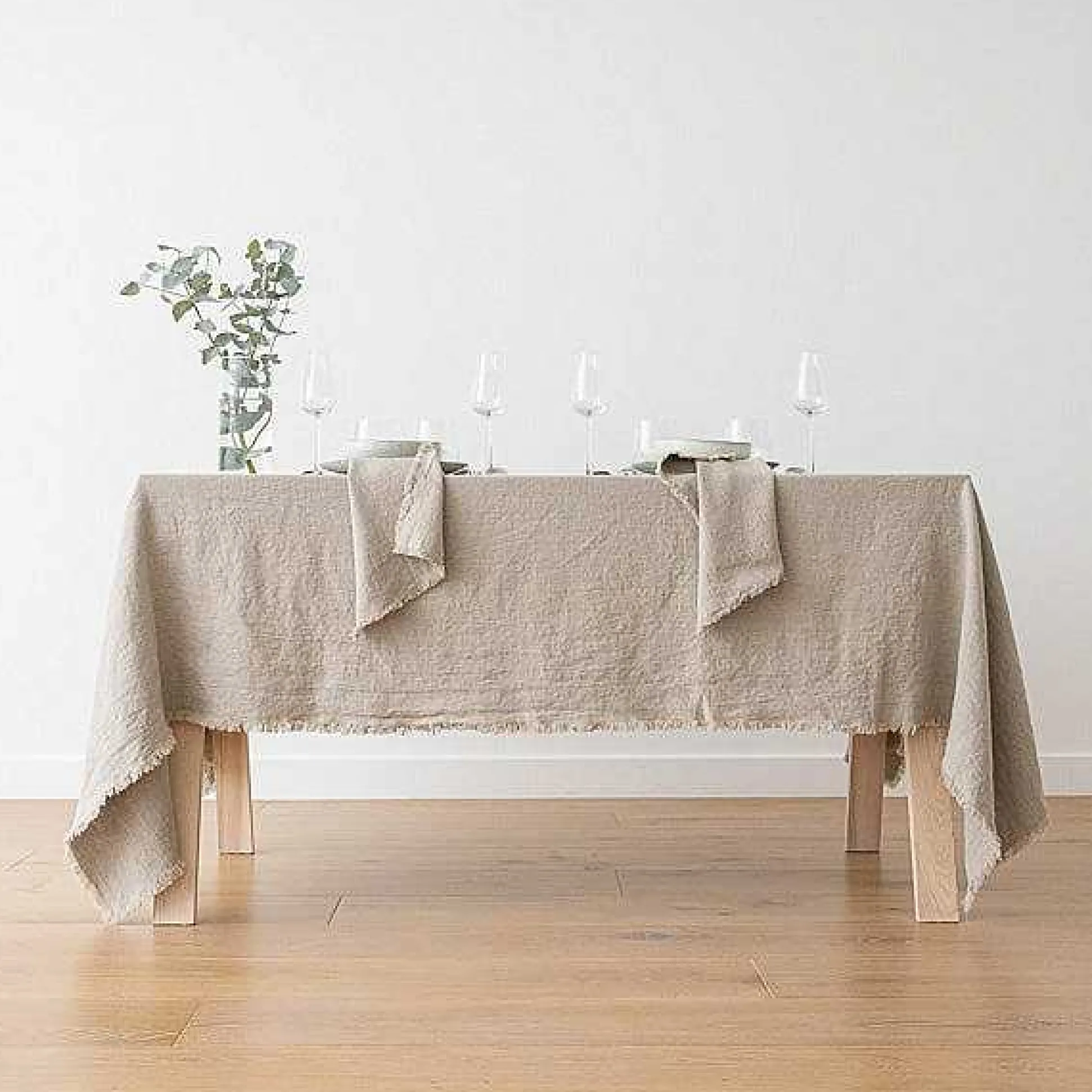 Terra Fringe Tablecloth, Natural