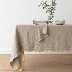 Terra Fringe Tablecloth, Natural