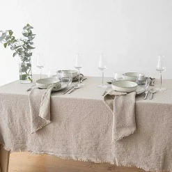 Terra Fringe Tablecloth, Natural