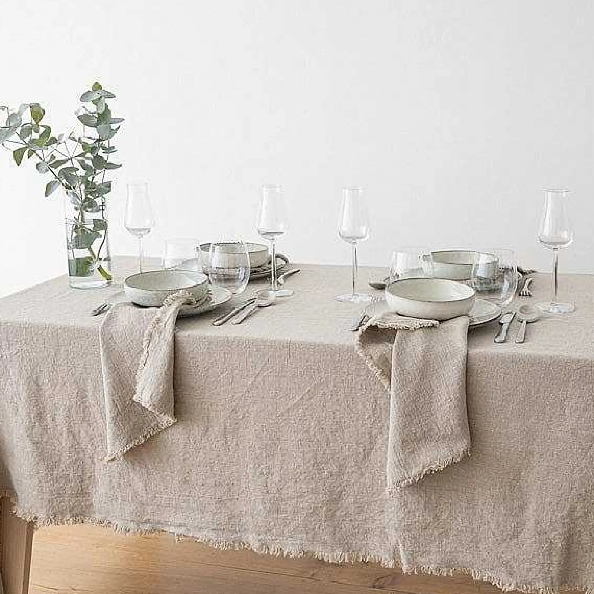 Terra Fringe Tablecloth, Natural