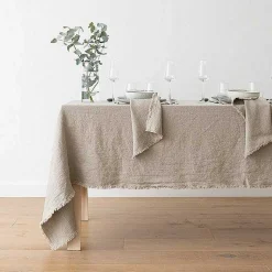 Terra Fringe Tablecloth, Natural