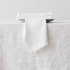 Terra Fringe Tablecloth, White