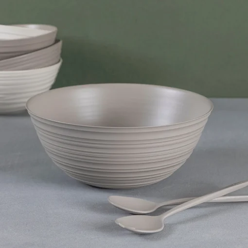 Tierra Serving Bowl, Extra-Large, Taupe^Be Home Sale