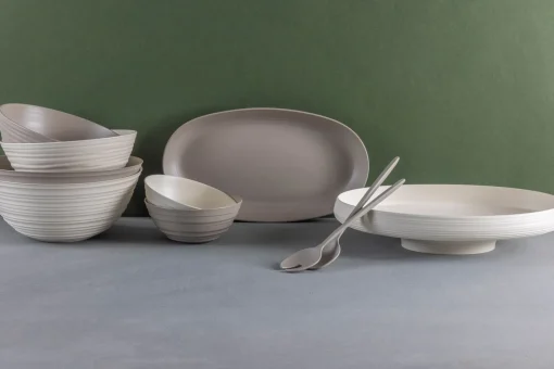 Tierra Serving Bowl, Medium, White^Be Home Sale