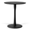 Torsion Black Dining Table, 28"