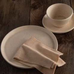 Treves Dinner Plate, Speckled Nude, Set of 4^Be Home Outlet