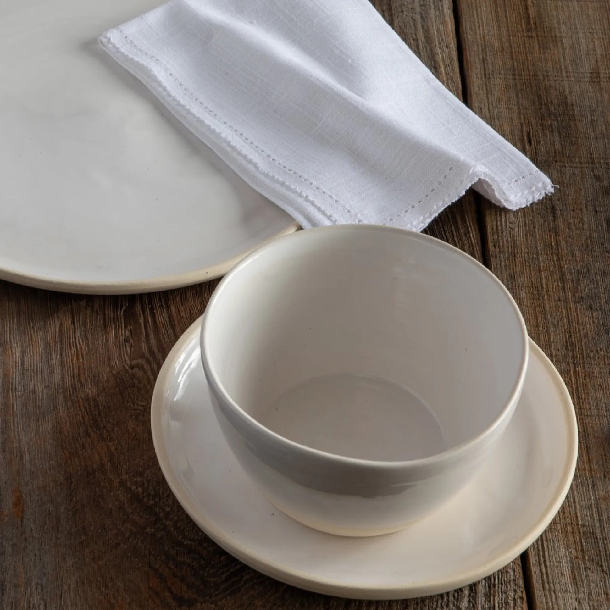 Treves Side Plate, White, Set of 4^Be Home Sale