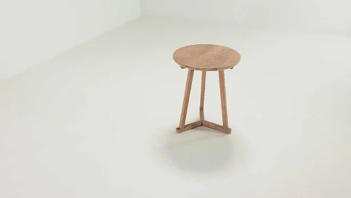 Tripod Side Table, Teak