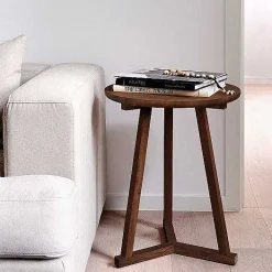 Tripod Side Table, Teak