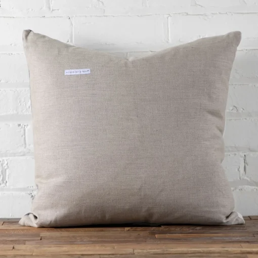 Velvet & Linen Square Pillow, Moonstone^Be Home Flash Sale