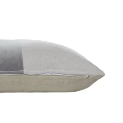 Velvet & Linen Square Pillow, Moonstone^Be Home Flash Sale