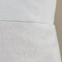 Velvet & Linen Square Pillow, Pearl Grey^Be Home New