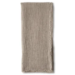 Venice Oversized Waffle Throw, Taupe^Be Home Cheap