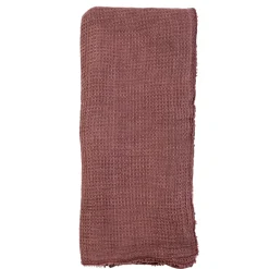 Venice Oversized Waffle Throw, Berry^Be Home Shop