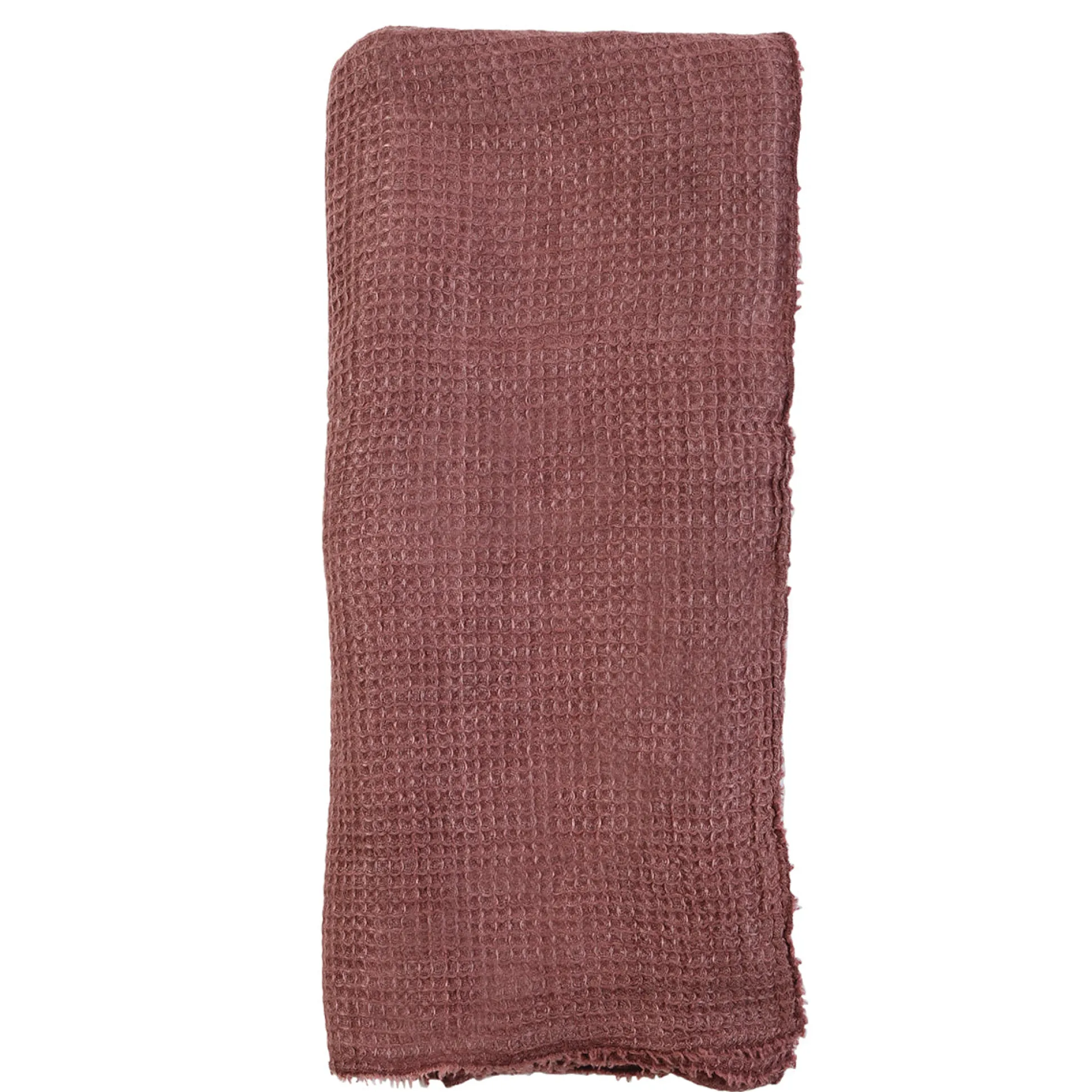 Venice Oversized Waffle Throw, Berry^Be Home Outlet