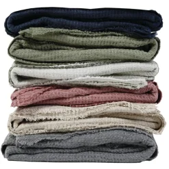 Venice Oversized Waffle Throw, Berry^Be Home Outlet