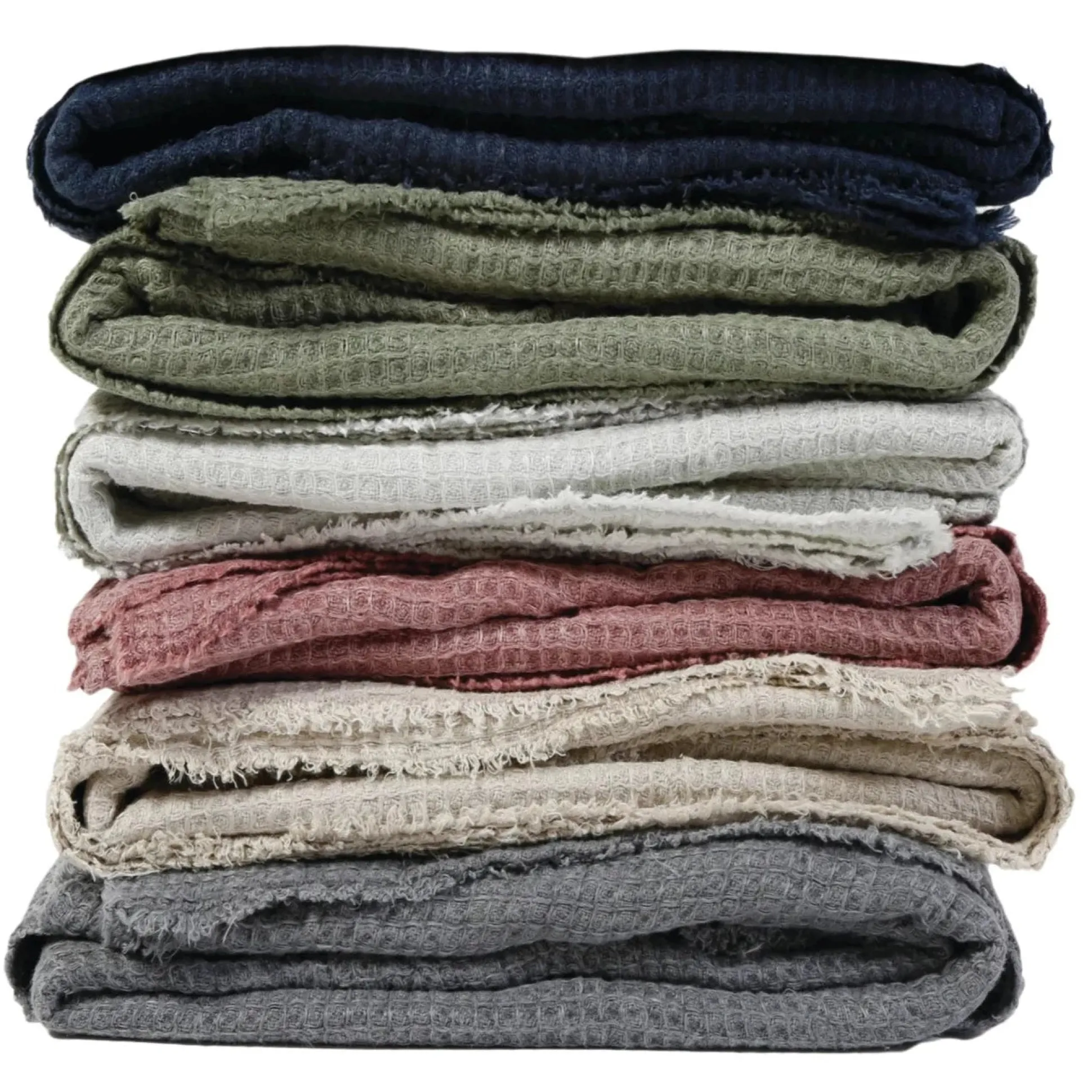 Venice Oversized Waffle Throw, Berry^Be Home Outlet