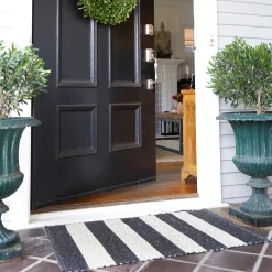 Veranda Indoor / Outdoor Rug 2' x 3', Light Grey & Charcoal^Be Home Outlet