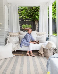 Veranda Indoor / Outdoor Runner, Grey & Natural^Be Home Sale